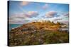 Martello Tower, with walls up to 11 feet thick and surrounded by dry moat, at Ferry Reach-Barry Davis-Stretched Canvas