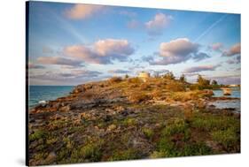 Martello Tower, with walls up to 11 feet thick and surrounded by dry moat, at Ferry Reach-Barry Davis-Stretched Canvas