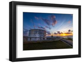 Martello Tower, with walls up to 11 feet thick and surrounded by dry moat, at Ferry Reach-Barry Davis-Framed Photographic Print