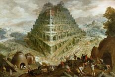 The Tower of Babel, 1595-Marten van Valckenborch-Stretched Canvas