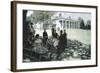 Martha and George Washington Entertaining their Friends on the Lawn of Mount Vernon, 1898 (Oil & Gr-Howard Pyle-Framed Giclee Print