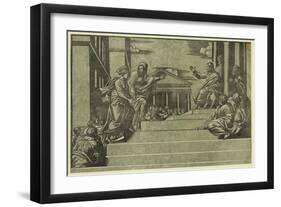 Martha and Mary Magdalene before Christ-null-Framed Giclee Print