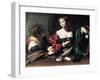 Martha and Mary Magdalene, C. 1598-Caravaggio-Framed Giclee Print