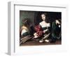 Martha and Mary Magdalene, C. 1598-Caravaggio-Framed Giclee Print