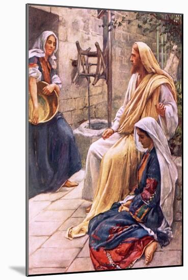 Martha and Mary-Harold Copping-Mounted Giclee Print