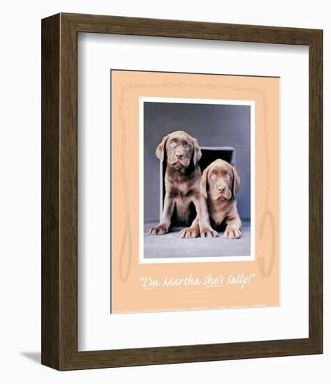 Martha and Sally-Rachael Hale-Framed Art Print