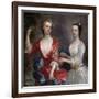 Martha and Teresa Blount (Oil on Canvas)-Charles Jervas-Framed Giclee Print