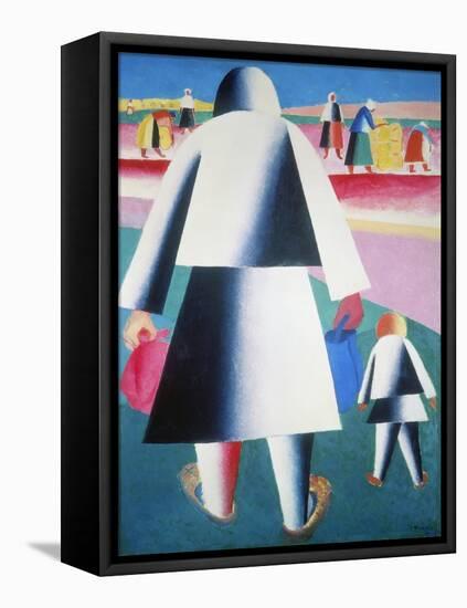 Martha and Vanka-Kasimir Malevich-Framed Stretched Canvas