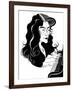 Martha Argerich - caricature of the Argentinian pianist-Neale Osborne-Framed Giclee Print