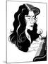 Martha Argerich - caricature of the Argentinian pianist-Neale Osborne-Mounted Giclee Print