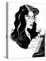 Martha Argerich - caricature of the Argentinian pianist-Neale Osborne-Stretched Canvas