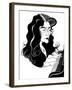 Martha Argerich - caricature of the Argentinian pianist-Neale Osborne-Framed Giclee Print