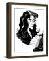 Martha Argerich - caricature of the Argentinian pianist-Neale Osborne-Framed Giclee Print