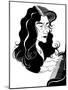 Martha Argerich - caricature of the Argentinian pianist-Neale Osborne-Mounted Giclee Print