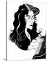 Martha Argerich - caricature of the Argentinian pianist-Neale Osborne-Stretched Canvas