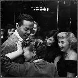 Singer Billy Eckstine Getting a Hug From an Adoring Female After His Show at Bop City-Martha Holmes-Photographic Print