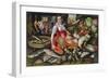 Martha Preparing the Meal for Jesus or Jesus at the House of Martha and Mary-Vincenzo Campi-Framed Giclee Print