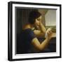 Martha, Reading a Letter, 1925-Georg Schrimpf-Framed Giclee Print