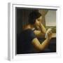 Martha, Reading a Letter, 1925-Georg Schrimpf-Framed Giclee Print