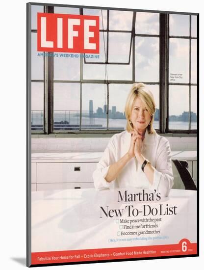 Martha Stewart in her Office at Martha Stewart Living Omnimedia, Inc., October 6, 2006-Todd Eberle-Mounted Photographic Print