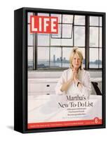 Martha Stewart in her Office at Martha Stewart Living Omnimedia, Inc., October 6, 2006-Todd Eberle-Framed Stretched Canvas