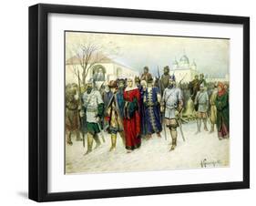 Martha the Mayoress Escorted to Moscow, 1880-Aleksey Kivshenko-Framed Giclee Print