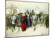 Martha the Mayoress Escorted to Moscow, 1880-Aleksey Kivshenko-Mounted Giclee Print