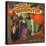 Martha Washington Brand - Tustin, California - Citrus Crate Label-Lantern Press-Stretched Canvas