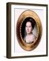 Martha Washington, First Lady, Miniature Portrait by Charles Willson Peale, 1776-null-Framed Photo