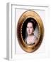 Martha Washington, First Lady, Miniature Portrait by Charles Willson Peale, 1776-null-Framed Photo