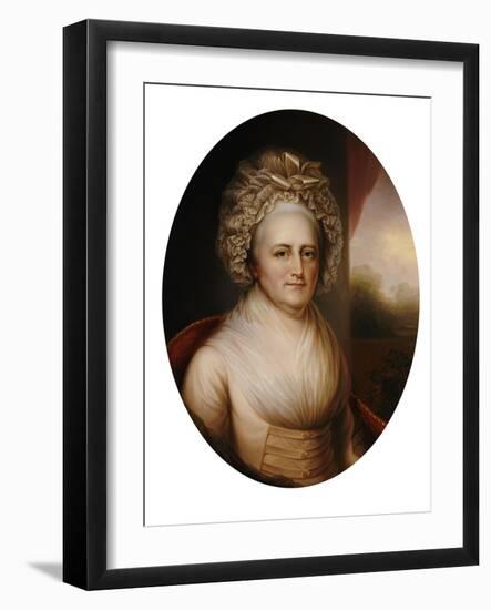 Martha Washington-Rembrandt Peale-Framed Giclee Print