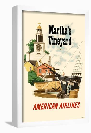 Marthas Vineyard American Airlines-null-Framed Poster