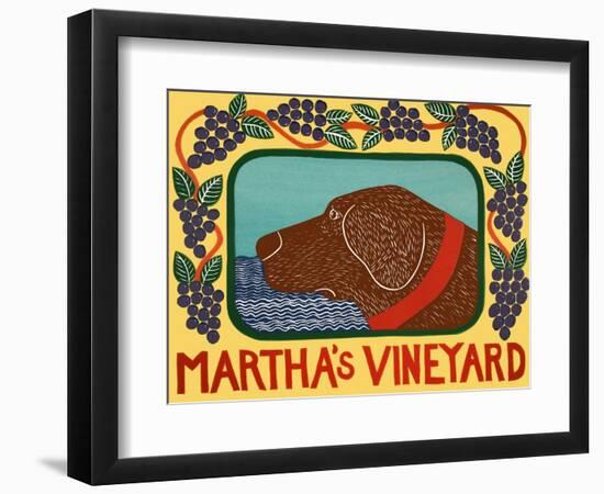 Marthas Vineyard Choc-Stephen Huneck-Framed Premium Giclee Print