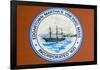 Marthas Vineyard Edgartown Official Town Sign Photo Poster Print-null-Framed Poster