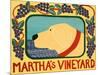 Marthas Vineyard Yellow-Stephen Huneck-Mounted Giclee Print