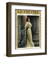 Marthe Brandes, Front Cover of 'Le Theatre' Magazine, 1904-Reutlinger Studio-Framed Giclee Print