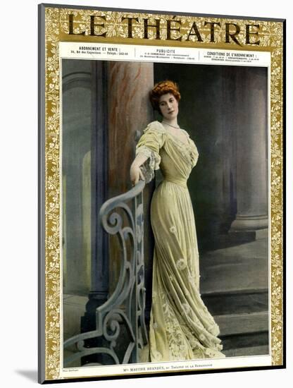 Marthe Brandes, Front Cover of 'Le Theatre' Magazine, 1904-Reutlinger Studio-Mounted Giclee Print