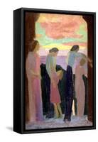 Marthe Denis and the Children on the Balcony, C1900-1940-Maurice Denis-Framed Stretched Canvas