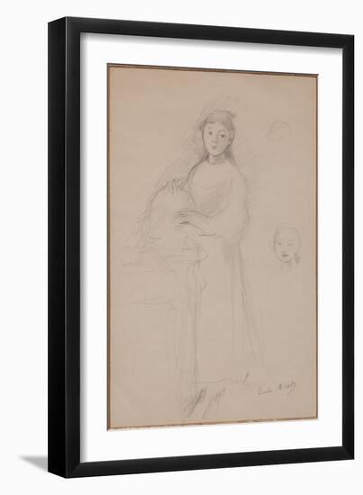 Marthe Givaudan-Berthe Morisot-Framed Giclee Print