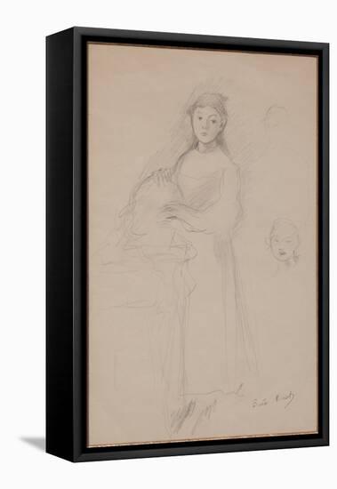 Marthe Givaudan-Berthe Morisot-Framed Stretched Canvas