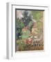 Marthe, Nono and Pierre in the Garden-Henri Lebasque-Framed Giclee Print