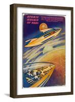 Martian Airship-null-Framed Art Print