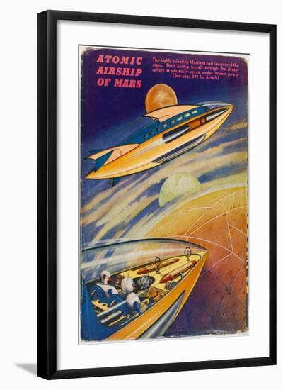 Martian Airship-null-Framed Art Print