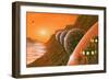 Martian Colony, Artwork-Richard Bizley-Framed Premium Photographic Print