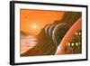 Martian Colony, Artwork-Richard Bizley-Framed Premium Photographic Print