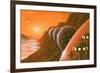 Martian Colony, Artwork-Richard Bizley-Framed Photographic Print