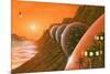 Martian Colony, Artwork-Richard Bizley-Mounted Photographic Print