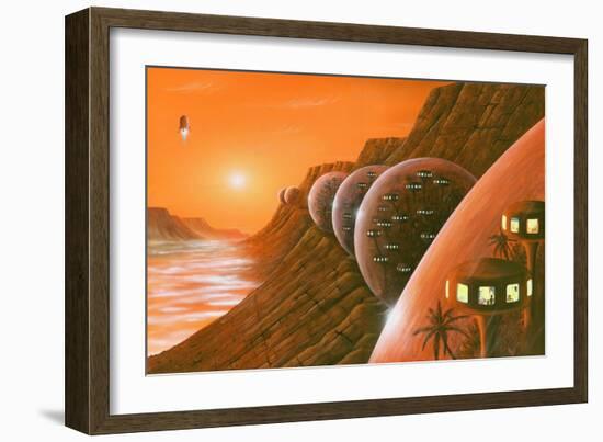 Martian Colony, Artwork-Richard Bizley-Framed Photographic Print