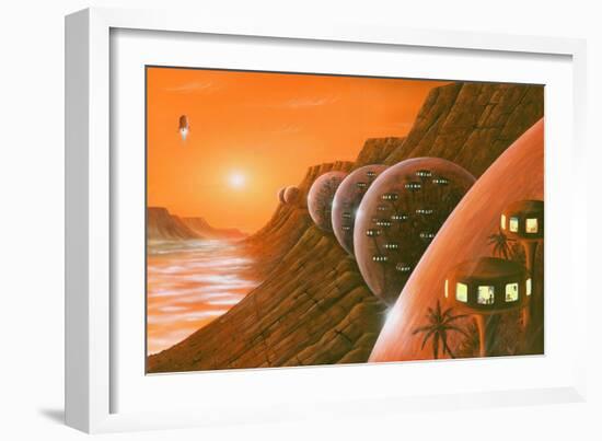 Martian Colony, Artwork-Richard Bizley-Framed Photographic Print