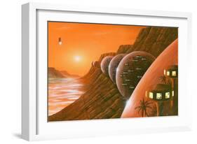 Martian Colony, Artwork-Richard Bizley-Framed Photographic Print